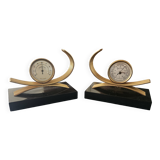 Weather Bookends Gold Starry - Marble & Gold - Functional