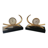Weather Bookends Gold Starry - Marble & Gold - Functional