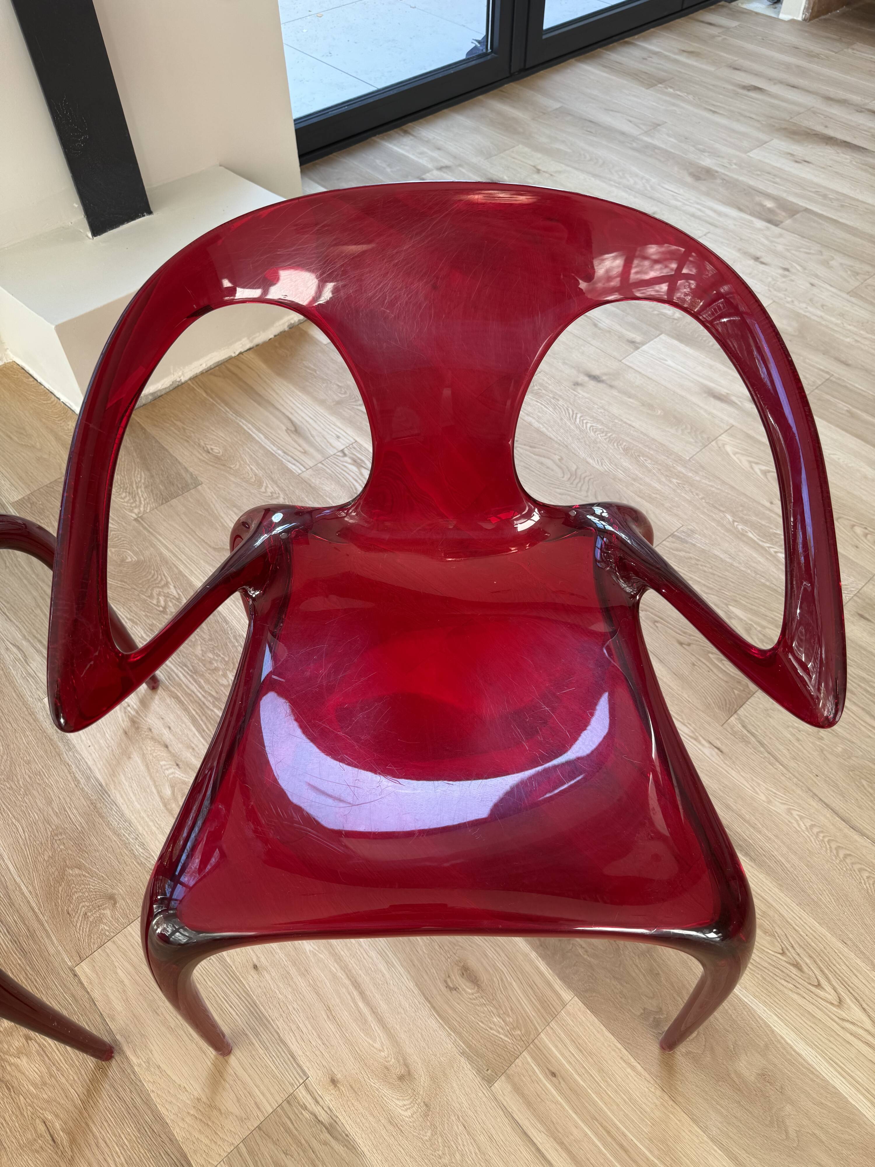 Chaise Ava Rouge - Roche Bobois