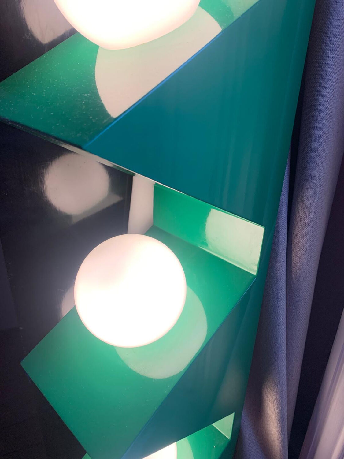 Axel green floor lamp Monoprix