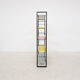 A. D. Dekker for Tomado free standing metal book shelves, The Netherlands 1950's