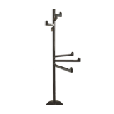 Vintage italian coat / towel rack by Makio Hasuike for gedy, 1980