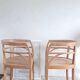 Pair of chairs in the style of antique armchairs circa 1940 - engraved seat.