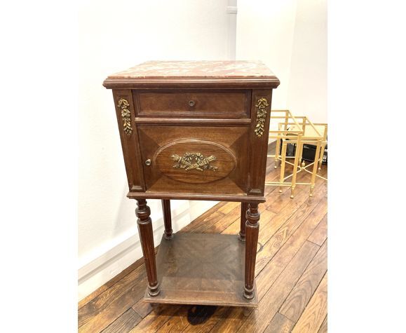 Vintage marble bedside