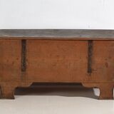 Ancienne malle en bois avec verrouillage d’origine (c.1900) #16
