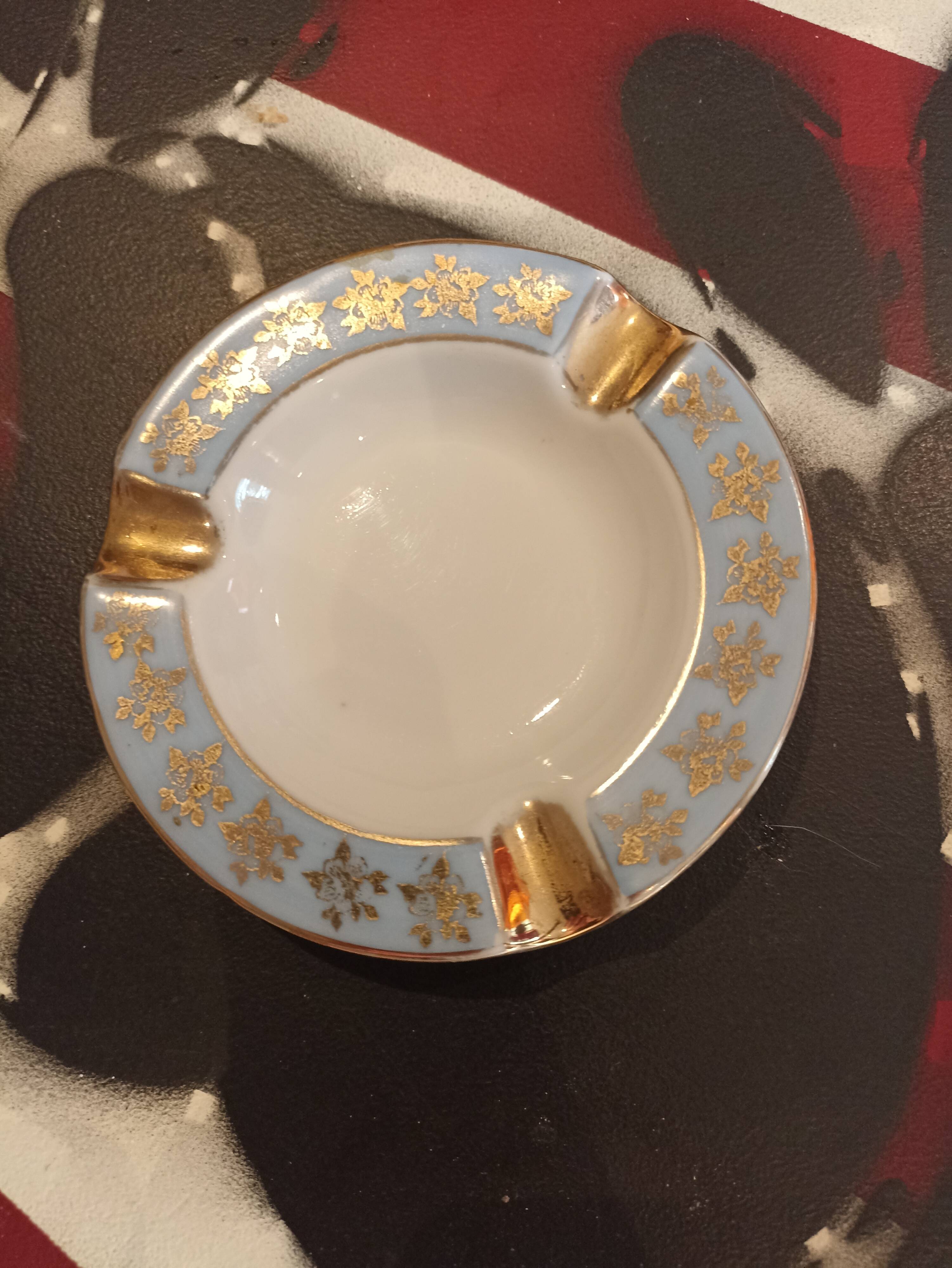 Limoges porcelain ashtray