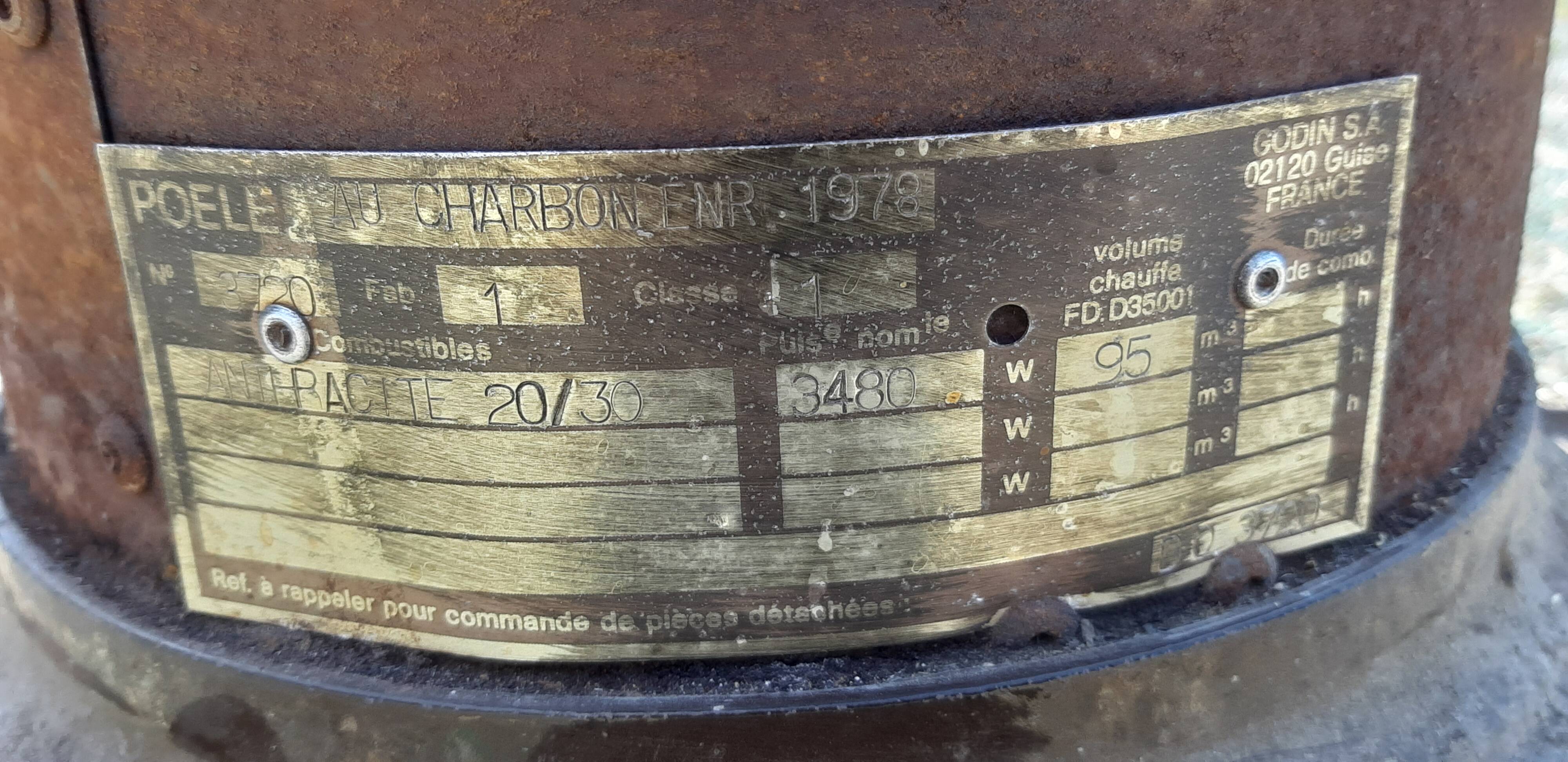 Poele Godin Enamelled cast iron