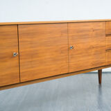 60s walnut sideboard, restored, 200cm