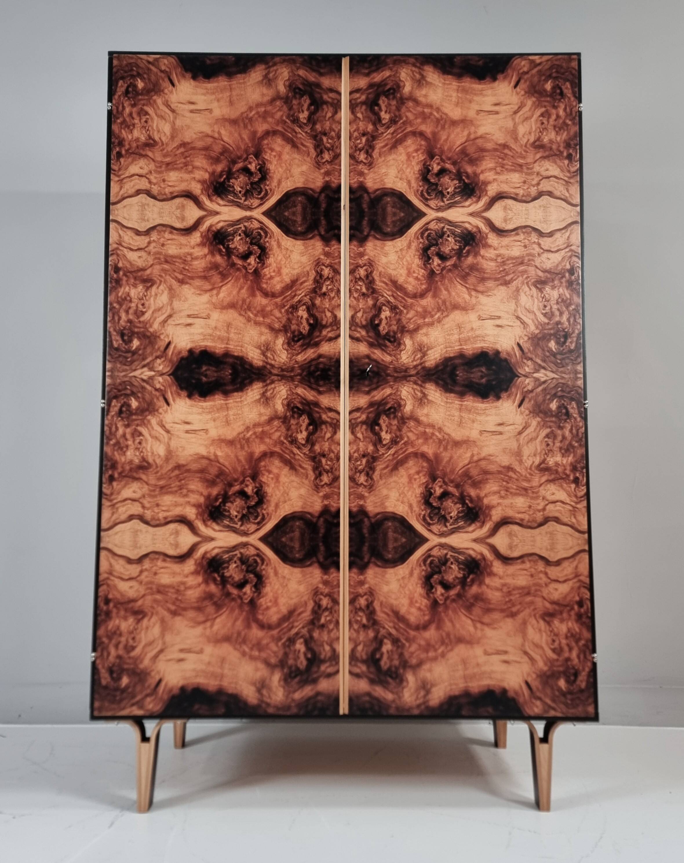 Vintage wardrobe in ash, 1970s