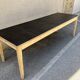 Large black patinated tray table