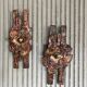 Set of raw expressive wall sconces by Francesco Pasinato