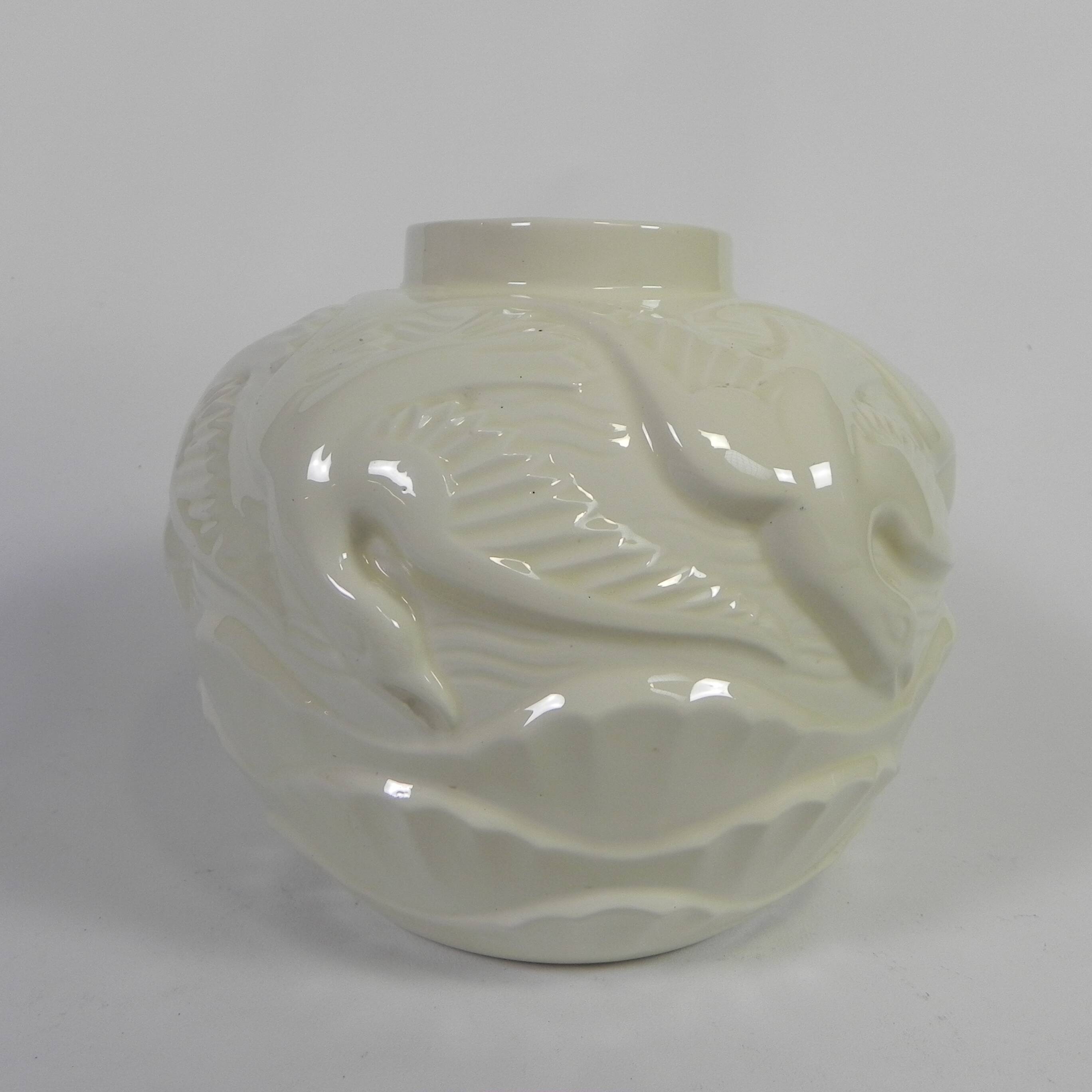 Art Deco vase Les Mouettes by Charles Catteau, 1930s