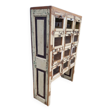 Merchant furniture - chest of drawers with 12 teak drawers