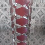 Vintage vase, 1970s, chiseled facets