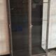 Vintage two-door metal medical display case