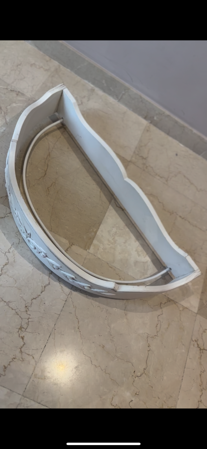 Hanging canvas headboard