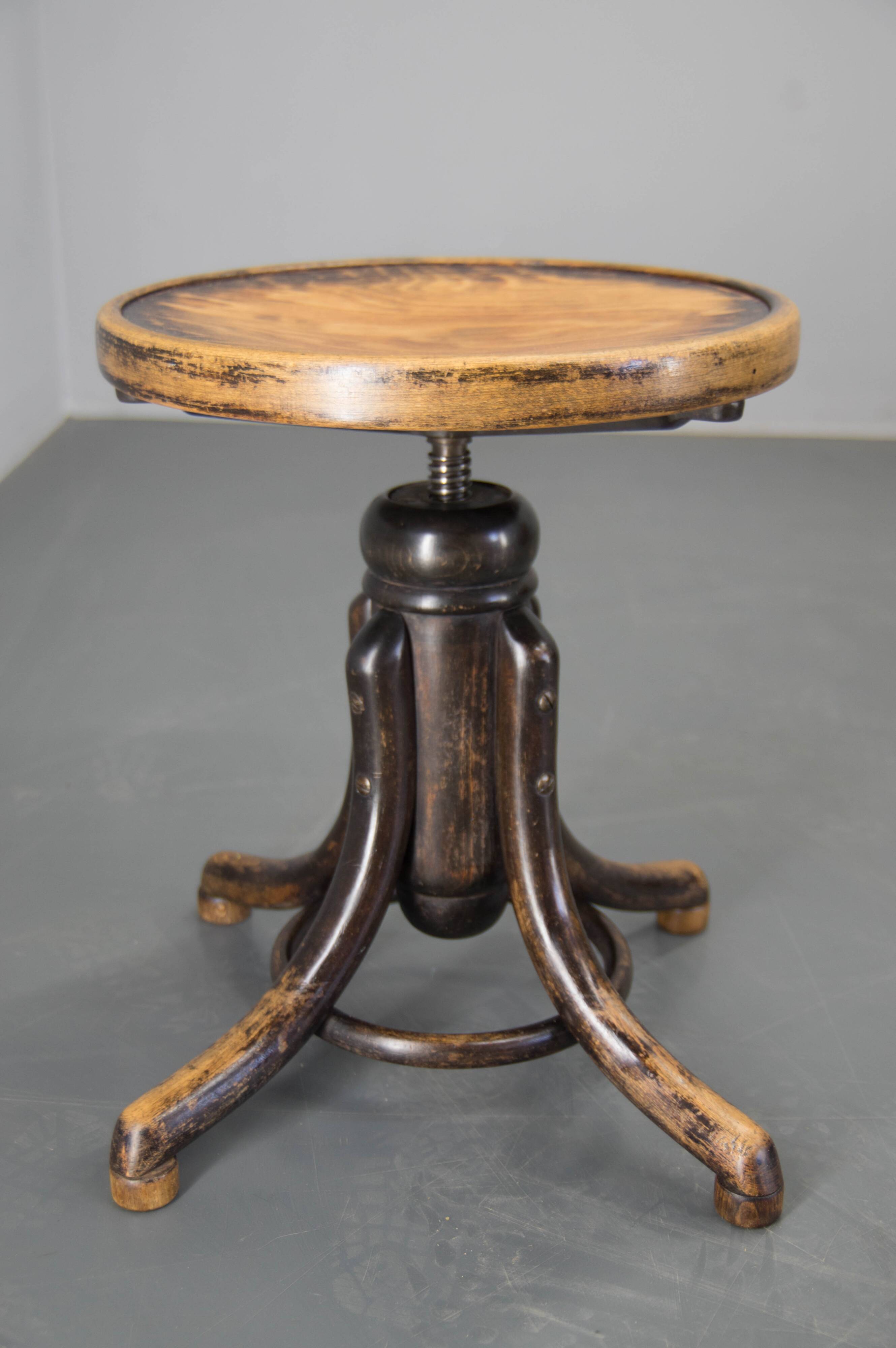 Tabouret de piano, Thonet, années 1920