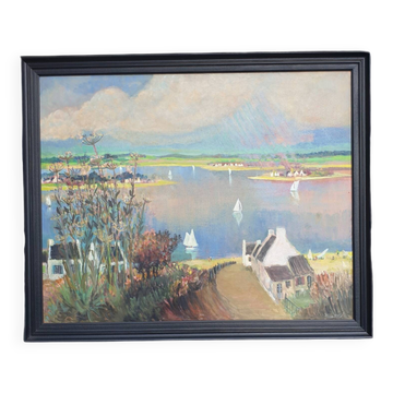 Grand tableau marine Bretagne