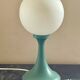 Vintage green opaline globe lamp