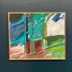 Huile sur toile suédoise – Motif abstrait par Carl Köhler