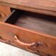 Wooden and leather dresser