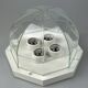 60s 70s ceiling lamp Glashütte Limburg Germany Plafoniere glass & metal