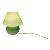 Retro green 'mushroom' table lamp, Danish from the 1980s-90s.