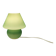 Retro green 'mushroom' table lamp, Danish from the 1980s-90s.