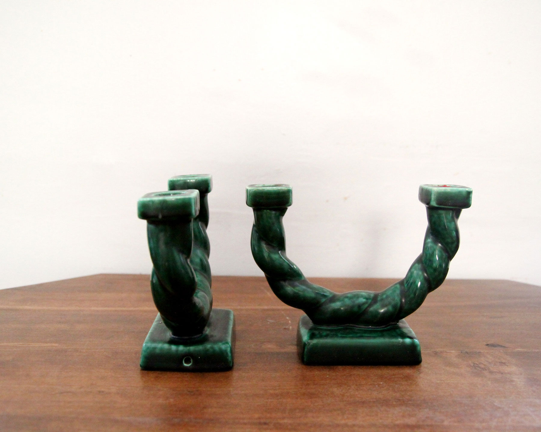 Pair of vintage lonchamp candlesticks
