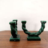 Pair of vintage lonchamp candlesticks