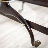 Vintage Side Table in Dark Brown Beech, 1950s