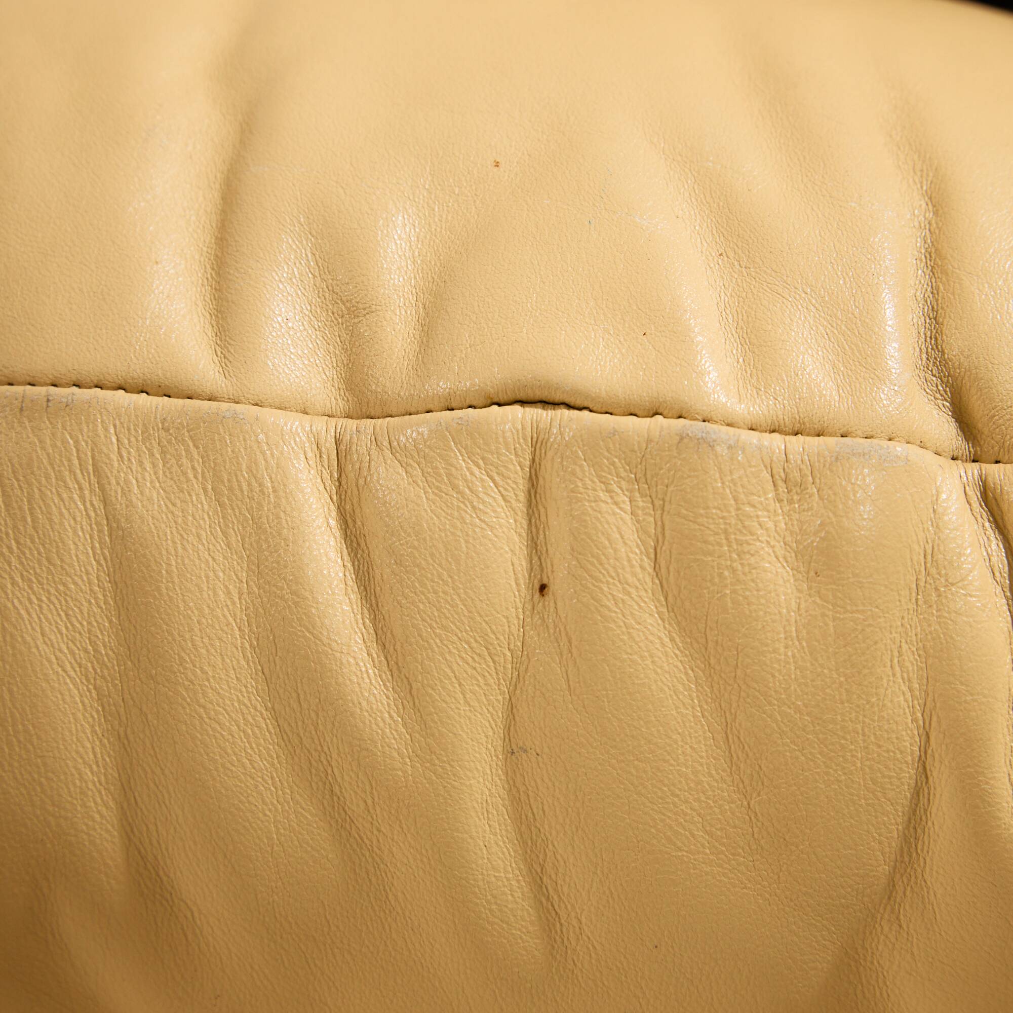 Maralunga leather set by Vico Magistretti for Cassina, Set of 3