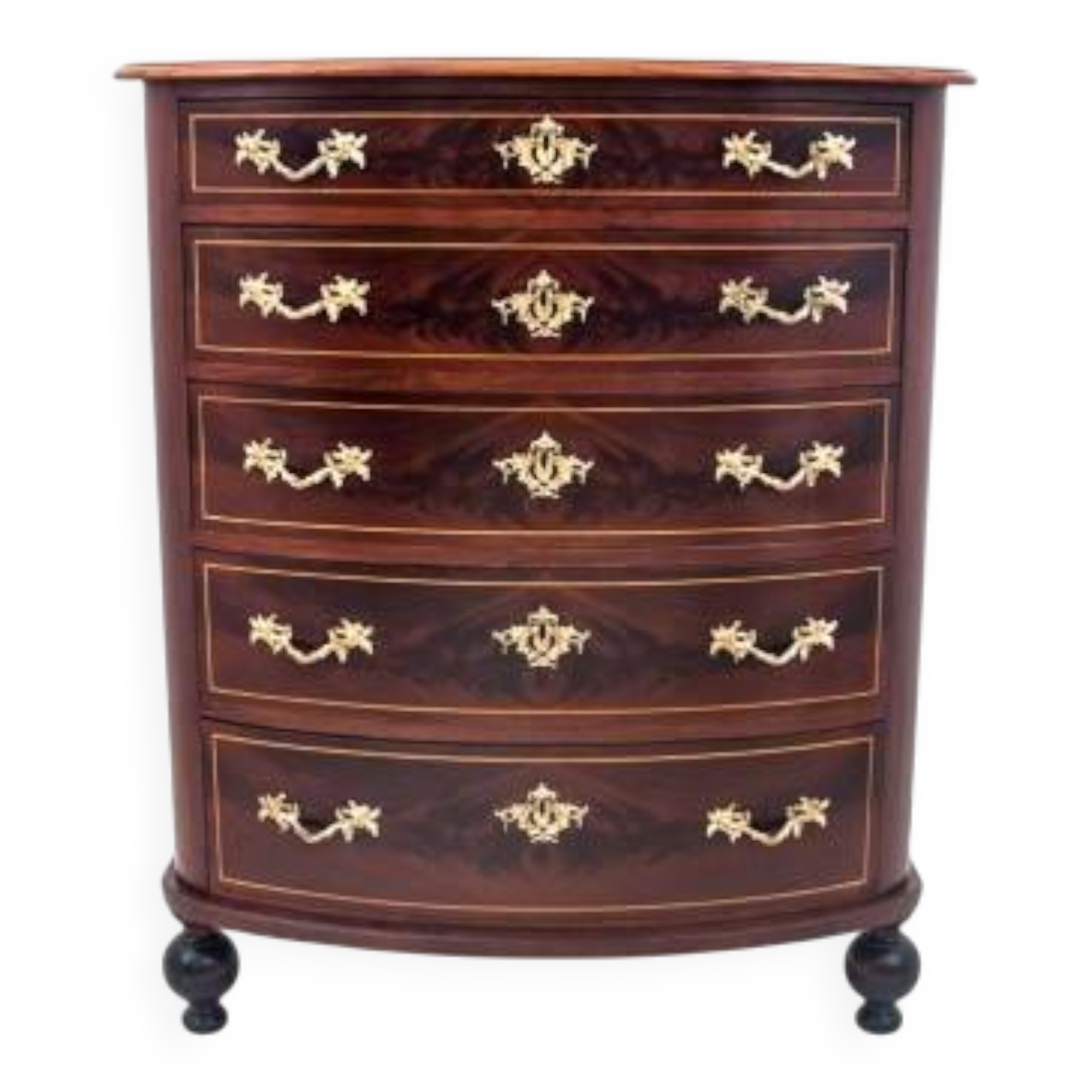 Antique chest of drawers, Northern Europe, turn of the 19th and 20th centuries. After renovation.