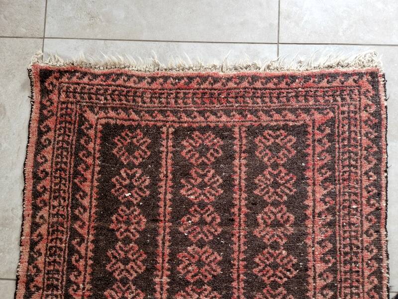 Beloutch Iran Afghanistan wool rug 149x88cm handmade