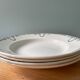 Set of 4 old hollow plates St Amand Terre de Fer