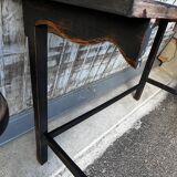 Pair of black patinated consoles