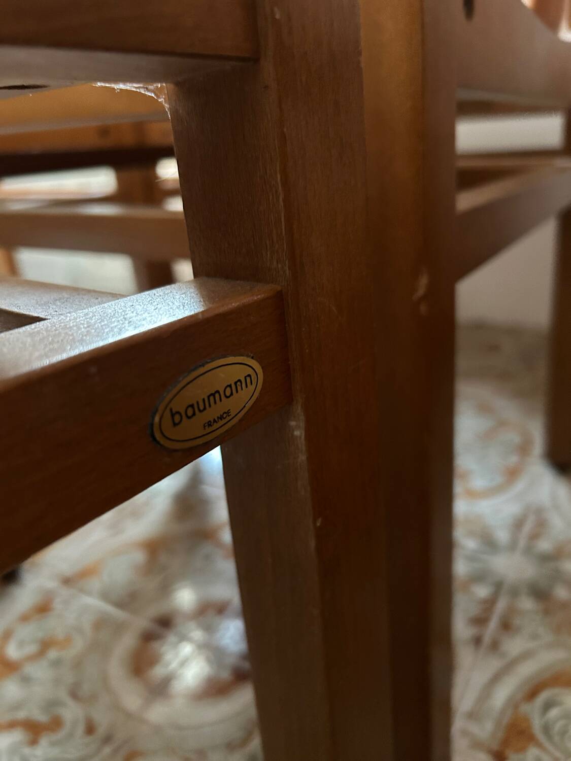 6 chaises designer Baumann modèle iconique Argos