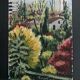Small oil on Isorel "Flowering view"