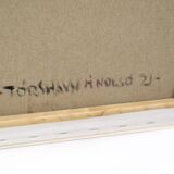 Painting on canvas - Motif Torshavn - Zakarias Heinesen - Signed - 2021