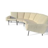 Rare panoramic sofa and two armchairs “G10” set by Pierre Guariche