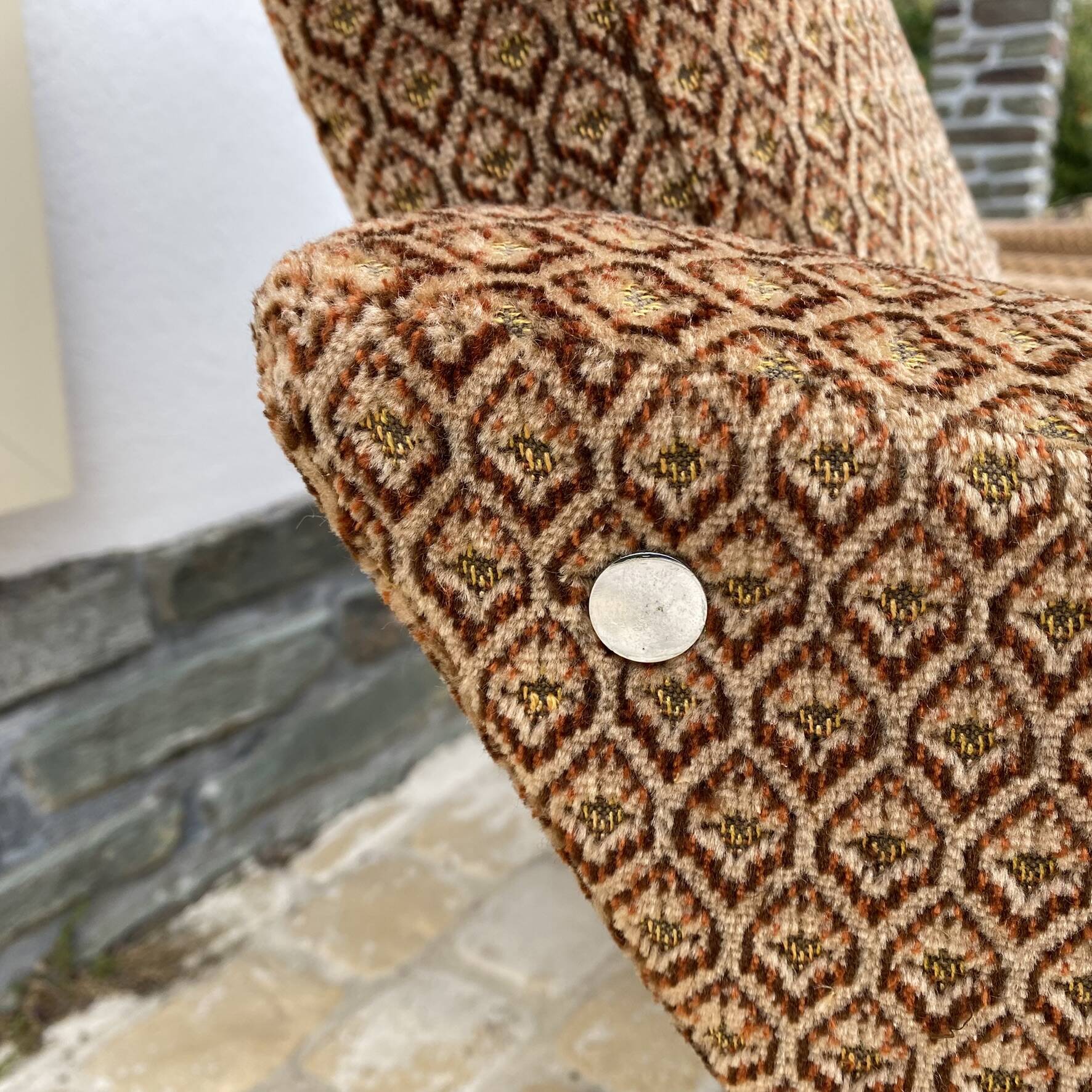 Paire de fauteuils  "galion" Gilbert Steiner , années 60