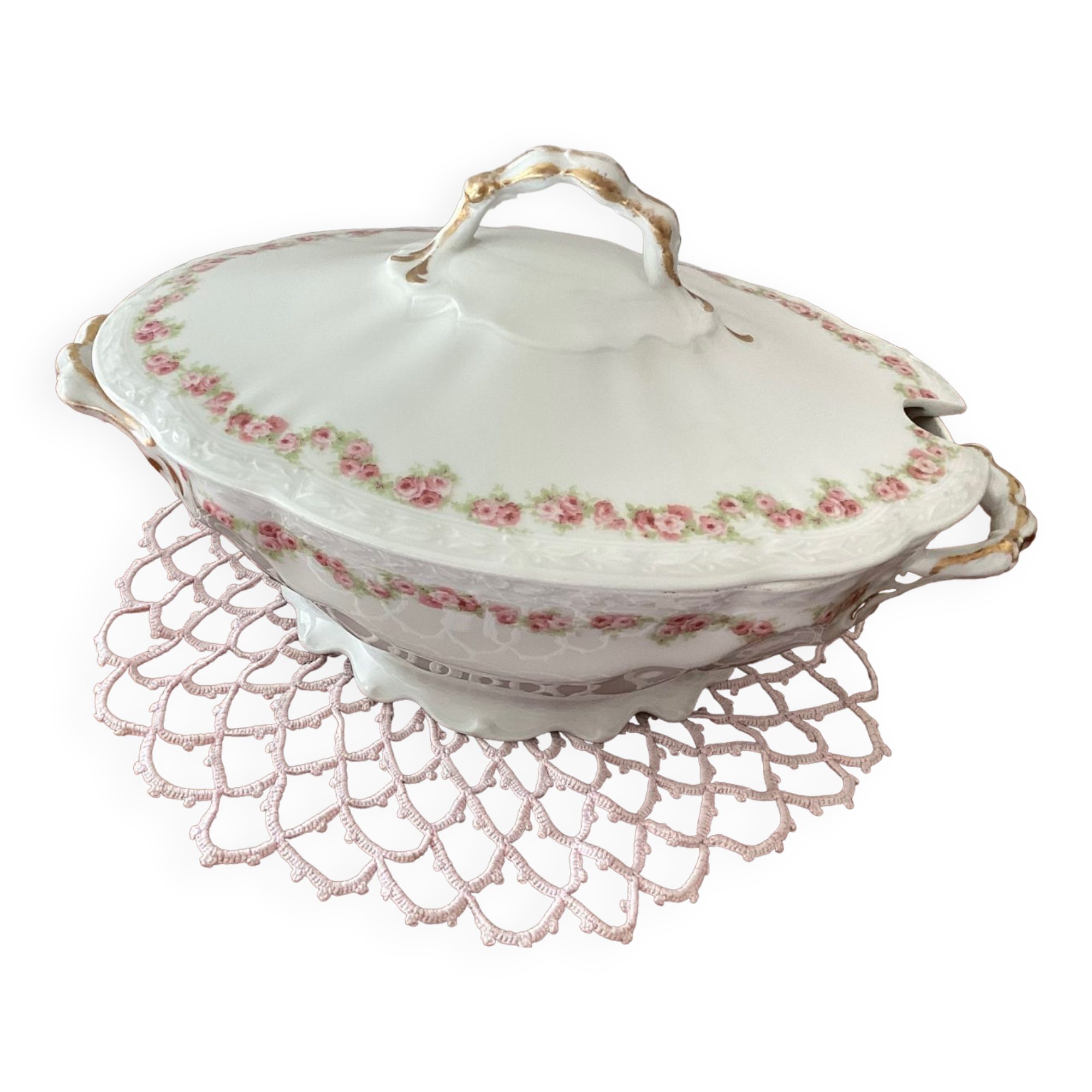 Soupière porcelaine Mandavy de Mavaleix 1908-1920