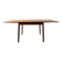 Table à manger extensible en teck moderne danois modèle 24 par Ansager Møbler années 1960.