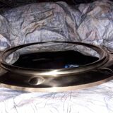 Mirror witch bulging brass 48x48cm