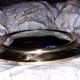 Mirror witch bulging brass 48x48cm