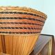 Vintage Mossi woven straw basket - Handicraft