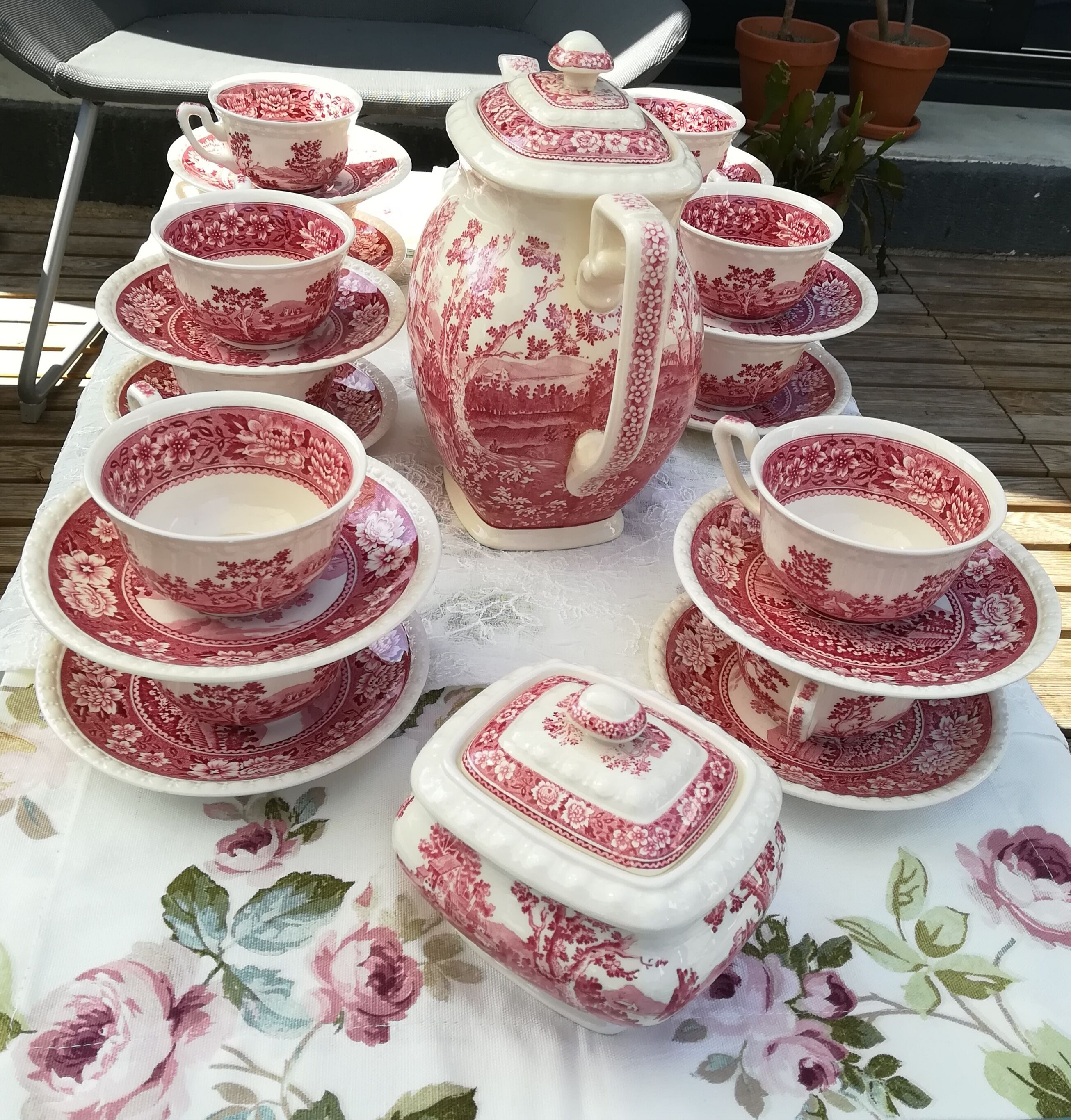 Service à café vintage modèle Rusticana Villeroy et Boch