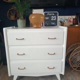Commode vintage pieds compas