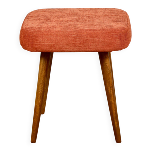Tabouret vintage carré - terracotta