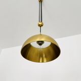 Breathtaking Brass Pendant Lamp with Counterweight by Florian Schulz